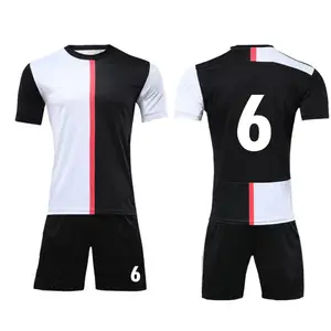 Sublimatie Mesh Custom Logo Club Voetbal Jerseys Sets Voor Mannen Jongens Voetbal Jersey Uniform Volwassen Kits