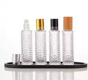 Botella de Perfume de Vidrio de Lujo Personalizada de 15 ml, 30 ml, 50 ml, 100 ml, con Decoración de Superficie en Relieve, Moderna y Lujosa - Product Image 1