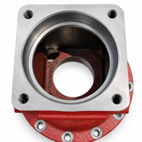 Boîtier d'engrenage de deuxième étage en fonte ductile OEM, réducteur de boîtier d'essieu moulé avec usinage CNC de précision pour systèmes de transmission