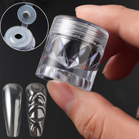BIN Black Effect Nail Mica Magic Plating-Crystal Mirror Chrome Nail Art Powder