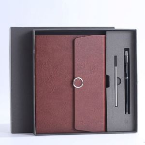 Promotional Graduation Business Office <b>Gifts</b> Set Customised PU Leather Notebooks Exquisite Embossed Logo Printing <b>Gift</b> - Product Image 4