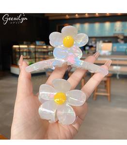 กิ๊บติดผมอะซิเตทลายดอกไม้ ทำมือ สไตล์ญี่ปุ่น<span class=keywords><strong>เกาหลี</strong></span> สวยหรู ใช้ได้ทุกวัน สำหรับงานปาร์ตี้ ติดผมทรงบัน - Product Image 6