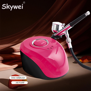 Kit d'aérographe à double <span class=keywords><strong>action</strong></span> 2cc/7cc avec compresseur et pistolet de pulvérisation de peinture pour <span class=keywords><strong>nail</strong></span> <span class=keywords><strong>art</strong></span>, maquillage, aérographe - Product Image 2