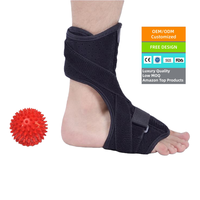 Attelle de nuit pour tendon d'Achille, stabilisateur de cheville, support réglable avec plaque en aluminium, en Spandex et Nylon, soutien de la cheville