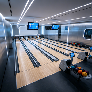 Arena de Bolos Marca Flying con Sistema de 10 Pistas, Pistas de Bolos Personalizadas y Bolas para Uso en Interiores, Garantía de 2 Años - Hecho en China - Product Image 1