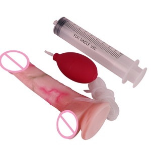 SXXY Ultra-simulated pink White Spray Penis Pants for Men Dildo Women Vagina and Anus Sex Toys <b>Masturbators</b> - Product Image 1