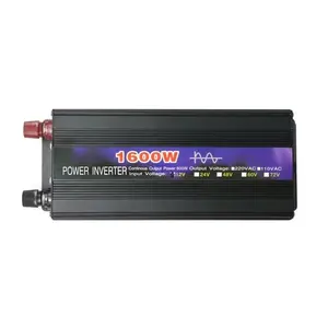 Inverter Gelombang Sinus Murni Otomotif DC 12V Ke 220V 1.6 Kw 1600W Inverter Gelombang Sinus Murni