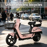 Vélo Électrique Urbain 48V Haute Vitesse Longue Portée avec Moteur Arrière à Capteur 350W/500W Sans Balais, Cadre en Acier, Batterie au Plomb