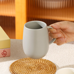 <span class=keywords><strong>Tasse</strong></span> à thé en céramique mate de grande capacité Star Hotel de même style pour bureau à domicile toutes saisons <span class=keywords><strong>tasse</strong></span> de lavage personnel - Product Image 3
