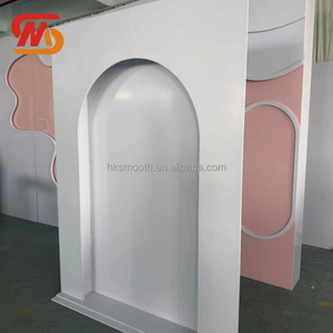 SMOOTH Factory Wholesale White Pvc Acrylic Backdrop Stand for Birthday Party Event Backdrop Wedding Decoration - Product Image 3