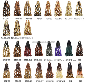 Tresses françaises 24 pouces, <span class=keywords><strong>boucles</strong></span> françaises, tresses au crochet, extensions de cheveux synthétiques pré-étirées, mèches, tresses - Product Image 4