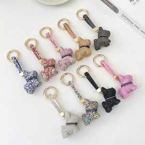 New Rhinestone Keychain Ladies <b>Backpack</b> Accessories Girl Ball Bag Hanging Pendant Tassel Keyring - Product Image 2