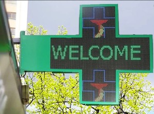 KS Tienda de farmacia a todo color para exteriores Instalación fija <span class=keywords><strong>Led</strong></span> <span class=keywords><strong>Sign</strong></span> Message <span class=keywords><strong>Cross</strong></span> <span class=keywords><strong>Sign</strong></span> Display - Product Image 6