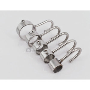 Base de crochet en acier inoxydable 16-32 mm d'épaisseur, raccords de tuyauterie solides pour suspension, séchoir à linge coupe-vent antidérapant - Product Image 1