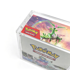 Kotak <span class=keywords><strong>Display</strong></span> Akrilik Transparan untuk Pokemon Booster Box, Kotak Akrilik ETB Anti Debu Rak Penyimpanan Hemat Ruang Pengatur Koleksi - Product Image 6