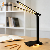 Lampe de bureau LED OEM avec protection oculaire, base moderne, commande tactile, design pliable et réglable pour la lecture, le bureau et l'utilisation informatique