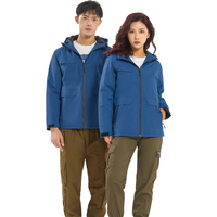Veste polaire d'hiver extérieure légère avec logo imprimé personnalisé avec tissu chaud coupe-vent souple
