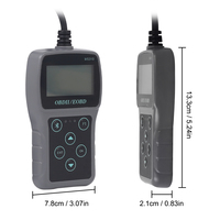 Herramienta de Diagnóstico de Fallas de Automóviles MS310, Escáner OBD2/EOBD con Cable OBD, Pantalla LCD, Lector de Códigos