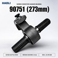 Roulement de suspension pour vis sans fin en fonte 273 mm 90751, roulement intermédiaire pour arbre de 40 mm, pièces de rechange pour vis sans fin