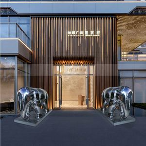 EX997 Stainless Steel Sculpture Art Garden <b>Decorative</b> Metal Sculpture for Commercial Public <b>Space</b> Projects - Product Image 5