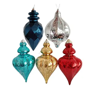 Senmasine Multiple size broken effect Shatterproof baubles hanging decoration Special-shaped ornaments christmas balls