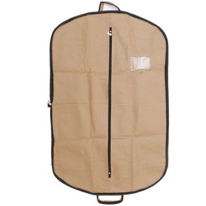ผ้าคลุมโค้ทสำหรับเดินทางน้ำหนักเบาลายนูนสีเบจสำหรับชุดสูทกระเป๋าป้องกันเสื้อผ้าที่ทนทานเหมาะสำหรับการเดินทางทางธุรกิจและวันหยุด - Product Image 1