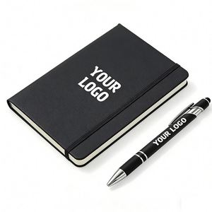 <b>Custom</b> Logo Personalized Eco Friendly Promotional Business Notebook with Hardcover Leather Cover Portable Paper <b>Diary</b> Gift - Product Image 1