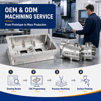 Boîtier en aluminium usiné CNC 5 axes sur mesure AS9100 pour semi-conducteurs
