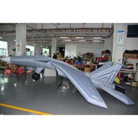 Modèle géant gonflable personnalisé KeepFuns de chasseur aérien, avion gonflable en PVC pour la publicité, la décoration d'événements et d'expositions