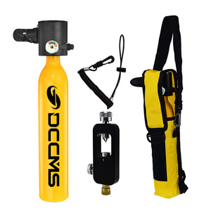 Bouteille de plongée HY Sports Modèle 006 500ML Mini Jaune/Noir en alliage d'aluminium et acier inoxydable Certifiée CE TUV 200 bars Conception Sidemount - Product Image 1