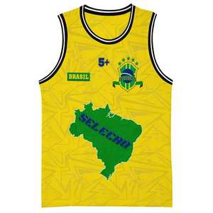 Maillots personnalisés de numéro d'équipe Brésil Football Basketball Enfants Tops pour Garçons Filles Sports Wearable Game Day Outfit - Product Image 4