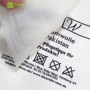 Étiquettes de transfert thermique professionnelles Goode pour le marquage, les dessins animés, les vêtements d'entreprise, l'aspect soigné, les étiquettes de cou résistantes, les vêtements, à prix abordable - Product Image 2