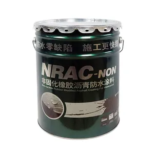 Fábrica venda quente preço barato NRAC-NON uncured borracha betume impermeável revestimento não cura borracha betume impermeável pintura