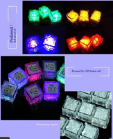 Meilleurs cubes de glace LED lumineux multicolores, étanches, à lumières clignotantes, effet pailleté pour fêtes, bars, clubs, boissons de mariage