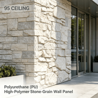 Panneau mural en polyuréthane PU, imitation pierre, revêtement extérieur et intérieur, léger, durable, fournisseur de projets personnalisés