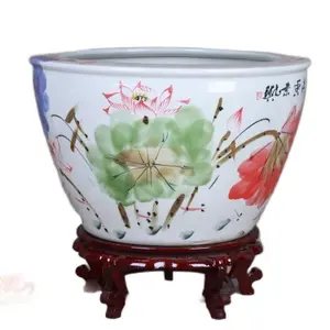 Jingdezhen home and garden decoration manufacturers ceramic large plant pot for outdoor garden