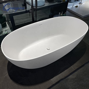 Fábrica al por mayor Más tamaño Forma ovalada Fácil de instalar Varios diseños Bañera independiente - Product Image 4