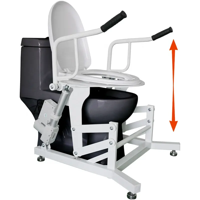 Luxury Deluxe Commode Chair Toilet Lifts For Elderly Disabled