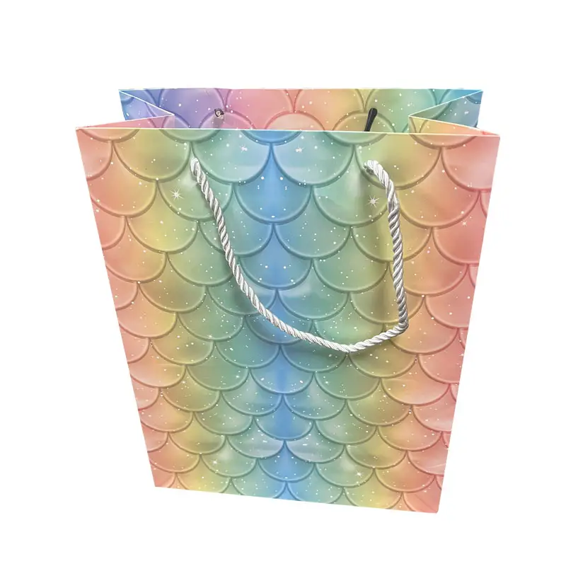 デザインされたクラッキングDaisoJewelry Com Baling Pc Merchandize Hungry Price Retail Colored Paper Shopping Bags