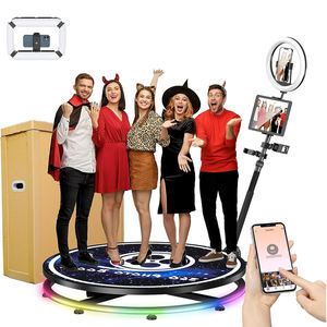 Samidisplay Portable Photobooth Compra Automática Sem Fio 115Cm Rotativa Selfie 360 <span class=keywords><strong>Photo</strong></span> <span class=keywords><strong>Booth</strong></span> Para Festa De Casamento - Product Image 1