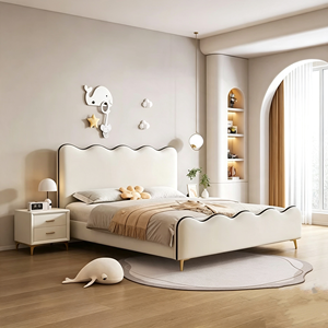 <span class=keywords><strong>Letto</strong></span> in Pelle Bianco Crema con Sollevamento Idraulico e Cassetti <span class=keywords><strong>Laterali</strong></span> <span class=keywords><strong>per</strong></span> Camera da <span class=keywords><strong>Letto</strong></span> Familiare - Product Image 2