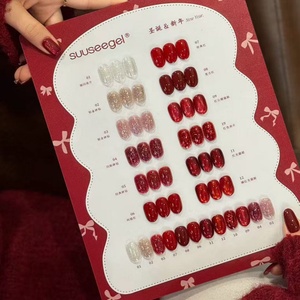 ซูซีเจล นิว ยีร์ เรด ซีรีส์ เจลทาเล็บแบบแคทอาย 12 สี ขนาด 15 มล. ชุดเล็ก สำหรับร้านทำเล็บ พร้อมแผงโชว์สินค้า - Product Image 5