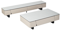 Table basse ronde de design italien, meubles de salon modernes et luxueux, meuble TV