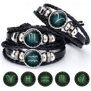 Nouveau bracelet lumineux 12 couleurs pour hommes, bracelet en cuir avec breloques pour femmes et filles, bijoux E0244 - Product Image 3
