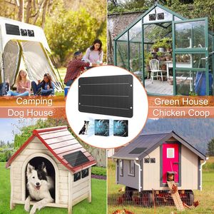 Panel solar con ventiladores axiales dobles para ventilación de gallineros y casas de mascotas, módulos monocristalinos de 10W 12V - Product Image 2
