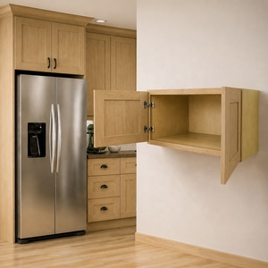 W301224-W362124 Fridge-Mounted Cabinet | American Warehouse In Stock Kitchen Wall Cabinet For Storage | Wooden Overhead Cabinet - Product Image 1
