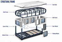 Maison Capsule Spatiale, Maisons Conteneurs, Maisons Préfabriquées, Maison Modulaire Préfabriquée