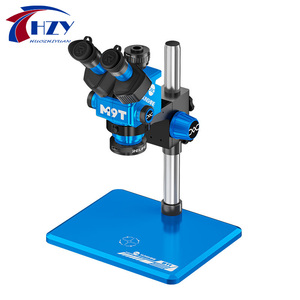 <span class=keywords><strong>SUNSHINE</strong></span> M9T三眼顕微鏡6-45X ZOOM 350mmコラム付きPCBトレーニングおよび電子修理用 - Product Image 1