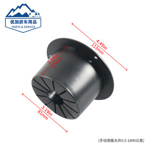Couverture de trappe ronde en plastique RV, étanche, à montage latéral, accessoire extérieur - Product Image 4