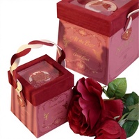 Boîte cadeau exquise pour bonbons, boîte cadeau haut de gamme pour biscuits, boîte cadeau portable pour chocolats avec poignée